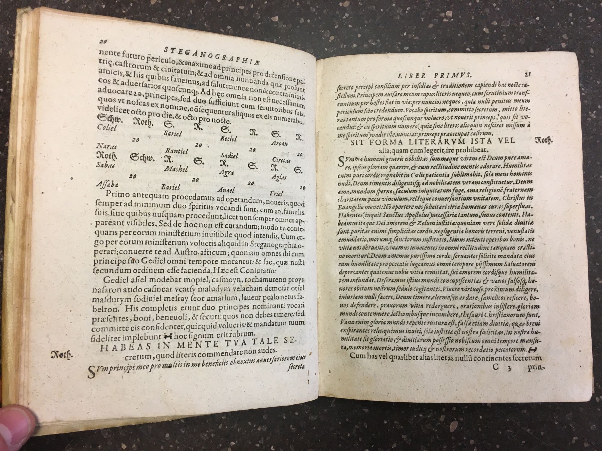 STEGANOGRAPHIA : HOC EST, ARS PER OCCULTAM SCRIPTURAM ANIMI SUI ...