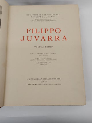 FILIPPO JUVARRA. VOLUME I.