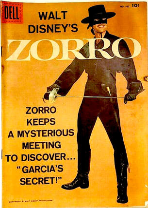 1335790 ZORRO & OTHER MOVIE AND TV COMICS ( 4 issues) FN -VF
