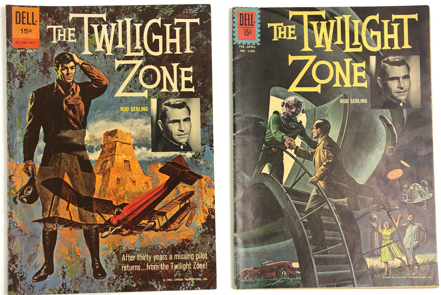 DELL 1962 FOUR COLOR COMIC TWILIGHT ZONE #1288 AND #01-860-207