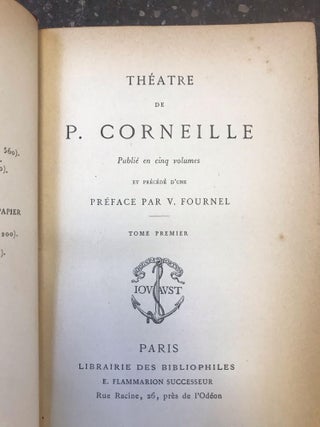 THÉATRE DE P. CORNEILLE [5 VOLUMES]