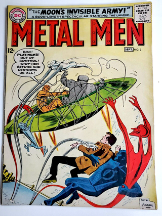1336278 DC COMICS SILVER AGE METAL MEN (1963) No. 3 – ANDRU & ESPOSITO
