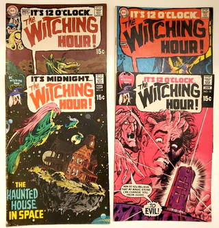 1336291 DC COMICS SILVER/BRONZE AGE THE WITCHING HOUR No. 4, 5, 12 & 14 J. BUSCEMA