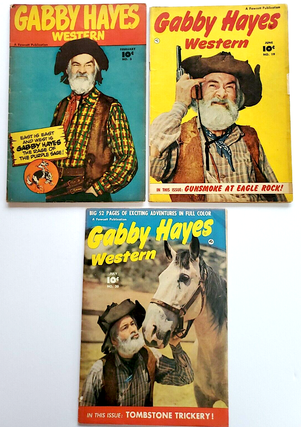 1336402 FAWCETT COMICS GOLDEN AGE GABBY HAYES (1949) No.3, 19 & 20