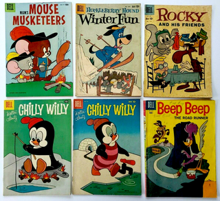 1336429 DELL COMICS SILVER AGE CHILLY WILLY, ROCKY AND HIS FRIEND & MORE (6 issues