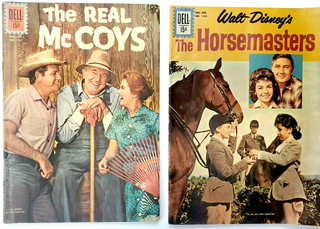 1336578 DELL COMICS SILVER AGE THE HORSEMASTERS #1260 & THE REAL MCCOYS #1265 – FN/VF