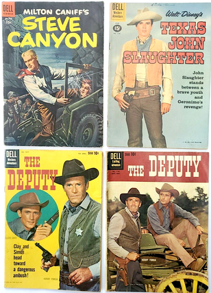 1336593 DELL COMICS SILVER AGE WESTERN & EXCITING ADVENTURE #578,1077,1130,1181-4 issues