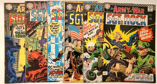 1336693 DC COMICS SILVER AGE SERGEANT ROCK No. 165, 175, 185, 191, 195, 196 (6 issues