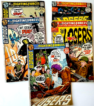 1336722 DC COMICS BRONZE AGE FIGHTING FORCES LOSERS No.133-137 (5 issues