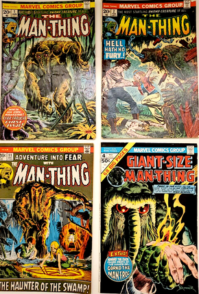 1336879 MARVEL COMICS BRONZE AGE THE MAN-THING No. 1, 2, 4, 11 (4 issues