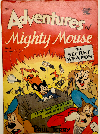1336970 ST. JOHN GOLDEN AGE COMICS MIGHTY MOUSE PAUL TERRY No. 4 1952 – FN