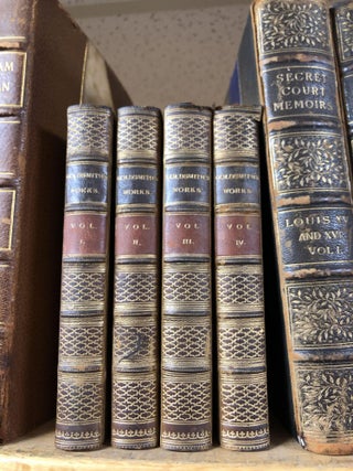 1338600 THE WORKS OF OLIVER GOLDSMITH, WITH A LIFE AND NOTES [FOUR VOLUMES]. Oliver Goldsmith