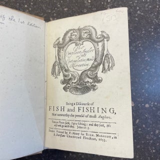THE COMPLEAT ANGLER OR THE CONTEMPLATIVE MAN'S RECREATION