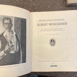 ALBERT WEISGERBER : EIN GEDENKBUCH, HERAUSGEGEBEN VON DER MÜNCHENER NEUEN SEZESSION