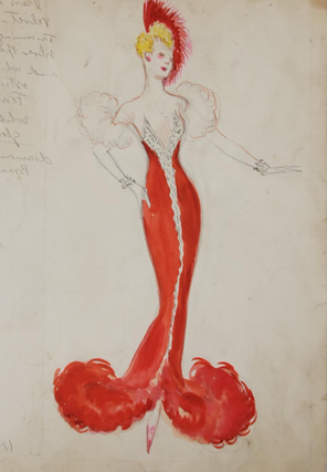 1341163 Red Evening Gown (ref #17). Marco Montedoro