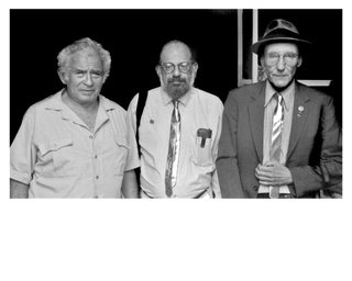 1341758 PHOTO OF NORMAN MAILER, ALLEN GINSBERG, & WILLIAM S. BURROUGHS: Boulder, CO 1985 [SIGNED...