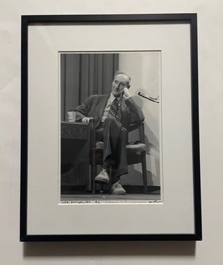 1342765 PHOTO OF WILLIAM S. BURROUGHS TAKEN BY JERRY ARONSON 1982 [Signed by Burroughs and...