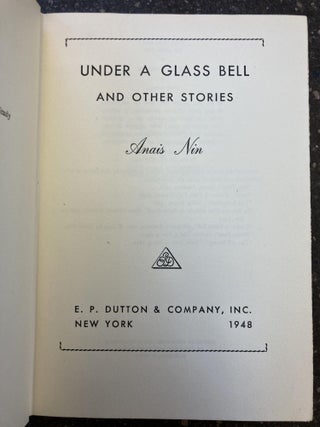 UNDER A GLASS BELL