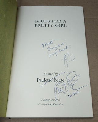 Blues for A Pretty Girl [inscribed]