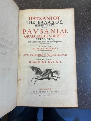 PAUSANIOU TES ELLADOS PERIEGESIS. HOC EST PAUSANIAE GRAECIAE DESCRIPTIO ACCURATA