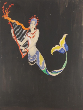 1344845 Mermaid With Harp (ref #56D). Marco Montedoro