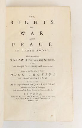 THE RIGHTS OF WAR AND PEACE