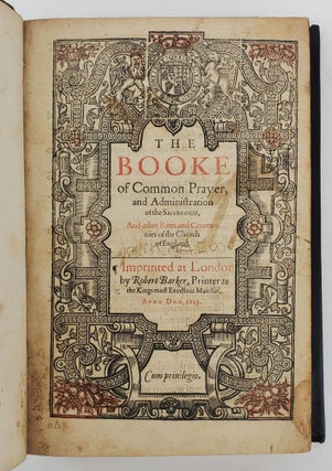 BOOKE OF COMMON PRAYER [BOUND WITH] THE WHOLE BOOKE OF PSALMES