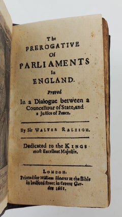 THE PREROGATIVE OF PARLIAMENTS IN ENGLAND