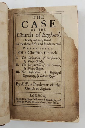 THE CASE OF THE CHURCH OF ENGLAND, BRIEFLY AND TRULY STATED