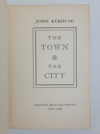 THE TOWN AND THE CITY [Signed]