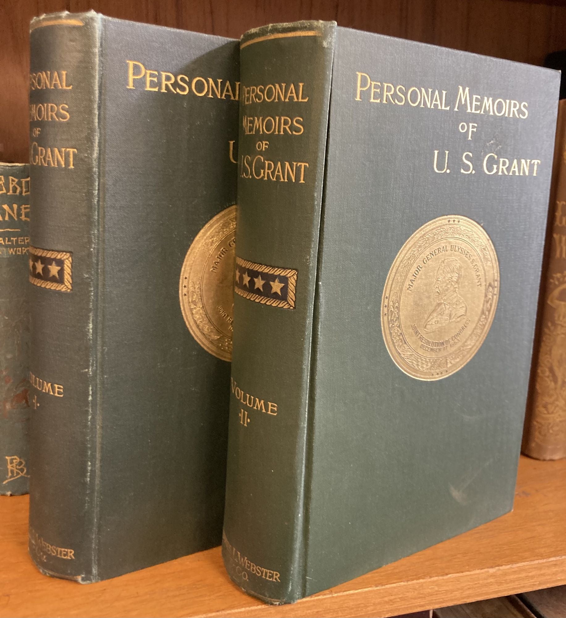 PERSONAL MEMOIRS OF U. S. GRANT TWO VOLUMES SIGNED | Ulysses S. Grant ...