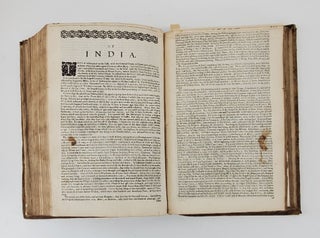 COSMOGRAPHIE IN FOUR BOOKS. CONTAINING THE CHOROGRAPHIE AND HISTORIE OF THE WHOLE WORLD, AND ALL THE PRINCIPAL KINGDOMS, PROVINCES, SEAS, AND ISLES THEREOF.