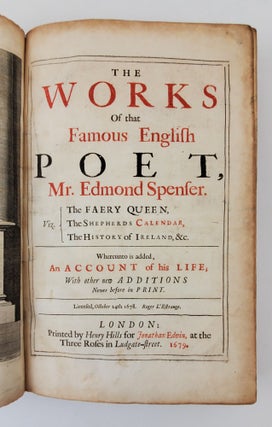 THE WORKS OF THAT FAMOUS ENGLISH POET, MR. EDMOND SPENSER