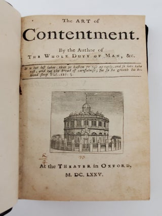 THE ART OF CONTENTMENT. BY THE AUTHOR OF THE WHOLE DUTY OF MAN, &C.