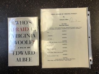 1345757 WHO'S AFRAID OF VIRGINIA WOOLF? [SIGNED]. Edward Albee