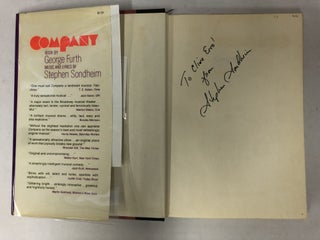 COMPANY; A MUSICAL COMEDY [Inscribed by Sondheim]