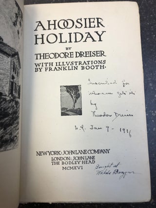 A HOOSIER HOLIDAY [SIGNED]