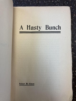 A HASTY BUNCH
