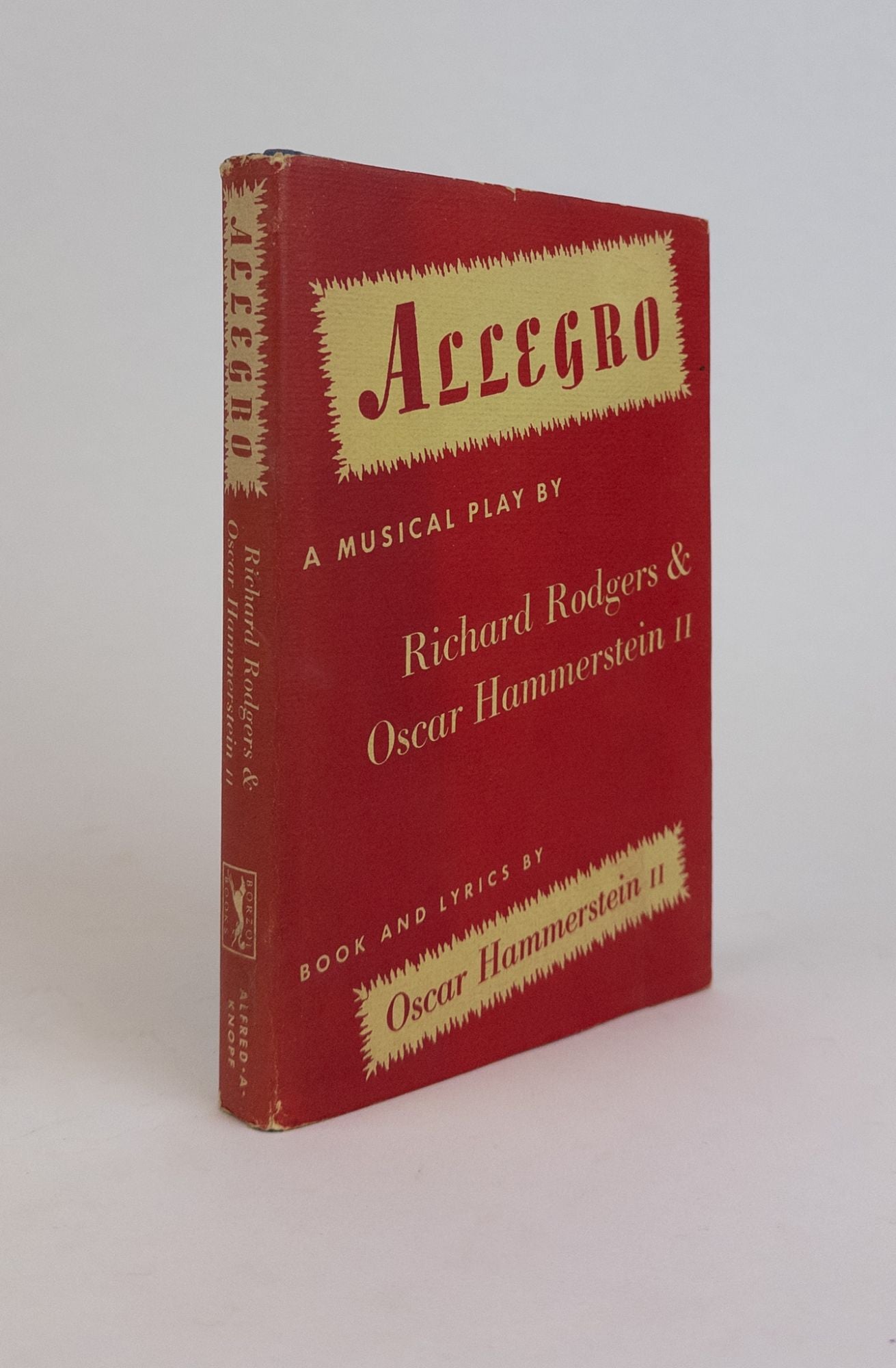 ALLEGRO Signed by Majority of Opening Cast Plus Richard Rogers with ALS BY AGNES DE MILLE and TLS BY HELEN HAYES by Richard Rodgers Oscar Hammerstein