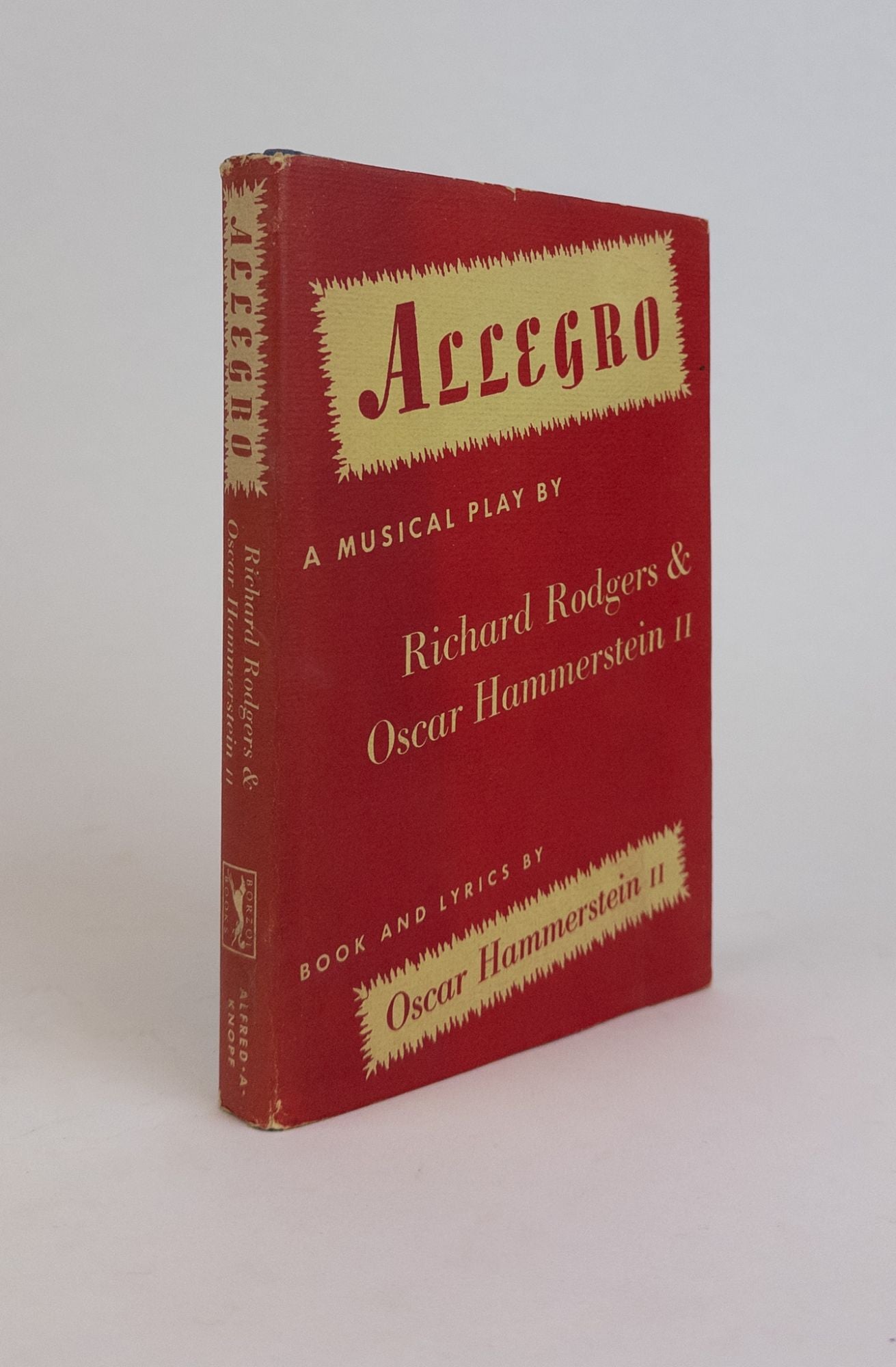 1346344 ALLEGRO [Signed by Majority of Opening Cast Plus Richard Rogers] [with] ALS BY AGNES DE MILLE [and] TLS BY HELEN HAYES. Richard Rodgers, Oscar Hammerstein II.