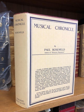 1346349 MUSICAL CHRONICLE (1917-1923) [SIGNED]. Paul Rosenfeld