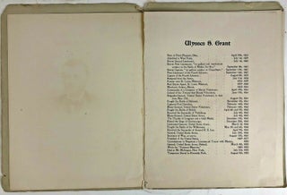 OFFICIAL PROGRAM 1892 "DEDICATION OF GRANT'S TOMB" WITH GRANT ENGRAVING COA