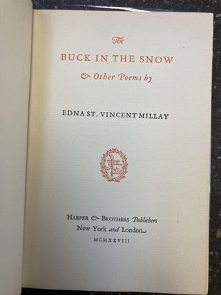 THE BUCK IN THE SNOW & OTHER POEMS [SIGNED]