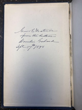 ULYSSES S. GRANT: HIS LIFE AND CHARACTER [SIGNED]