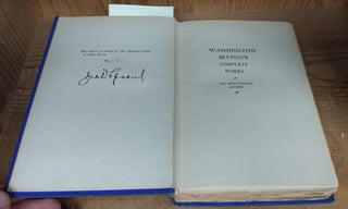 THE COMPLETE WORKS OF WASHINGTON IRVING : THE WESTCHESTER EDITION. VOLS. I-VII, X, XVI [SIGNED BY PUBLISHER]