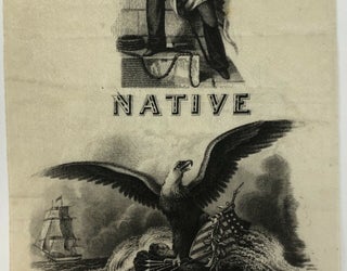 HENRY CLAY 1844 "NATIVE AMERICANS" SILK RIBBON