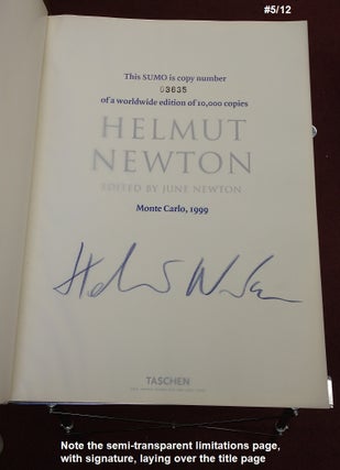 HELMUT NEWTON'S SUMO [Signed]