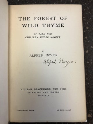 THE FOREST OF WILD THYME [SIGNED]