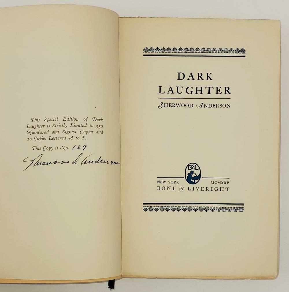 Dark Laughter by Sherwood Anderson