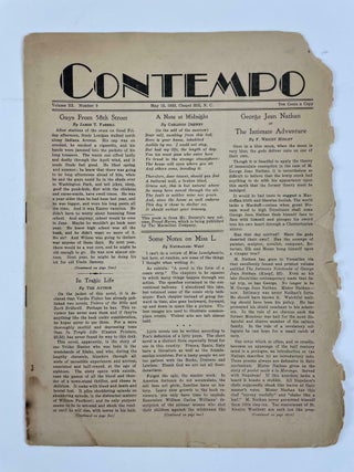Four Issues Of Contempo (With Faulkner Issue)